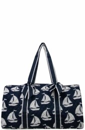 Quilted Duffle Bag-BDT2626/NAVY